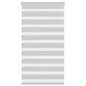 vidaXL Rullgardin zebra ljusgrå 70x150 cm tyg bredd 65,9 cm polyester