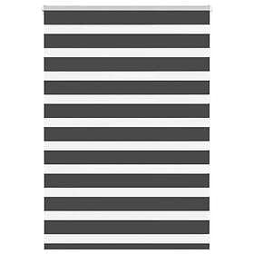 vidaXL Rullgardin zebra svart 105x100 cm tyg bredd 100,9cm polyester