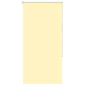vidaXL Rullgardin mörkläggningsgul 85x150 cm tygbredd 80,7 cm