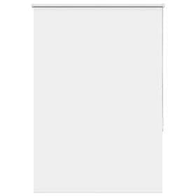 vidaXL Rullgardin mörkläggning vit 115x130 cm tyg bredd 110,7 cm