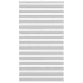 vidaXL Rullgardin zebra ljusgrå 120x230 cm tyg bredd 115,9cm polyester