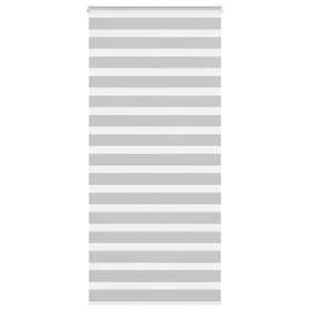 vidaXL Rullgardin zebra ljusgrå 115x200 cm tyg bredd 110,9cm polyester