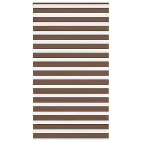 vidaXL Rullgardin zebra brun 130x200 cm tyg bredd 125,9 cm polyester