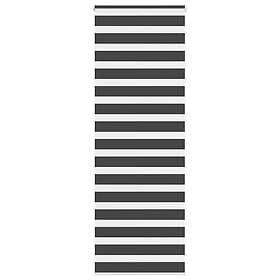 vidaXL Rullgardin zebra svart 75x200 cm tyg bredd 70,9 cm polyester