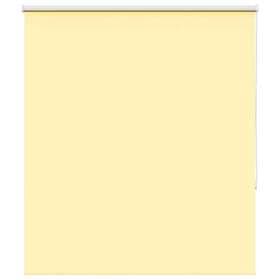 vidaXL Rullgardin mörkläggningsgul 130x175 cm tyg bredd 126,6 cm