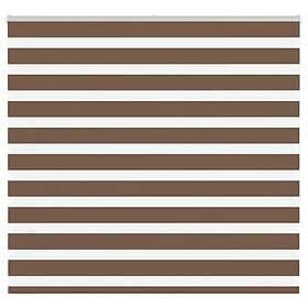 vidaXL Rullgardin zebra brun 155x150 cm tyg bredd 150,9 cm polyester