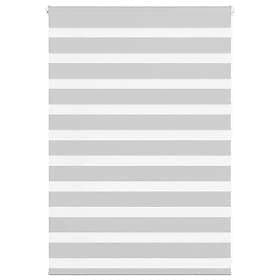 vidaXL Rullgardin zebra ljusgrå 115x100 cm tyg bredd 110,9cm polyester