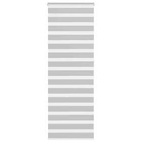 vidaXL Rullgardin zebra ljusgrå 85x230 cm tyg bredd 80,9 cm polyester