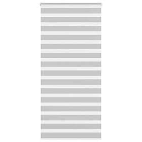 vidaXL Rullgardin zebra ljusgrå 100x200 cm tyg bredd 95,9 cm polyester