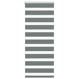 vidaXL Rullgardin zebra mörkgrå 60x150 cm tyg bredd 55,9 cm polyester