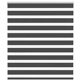 vidaXL Zebra rullgardin svart 135x100 cm tyg bredd 130,9 cm polyester