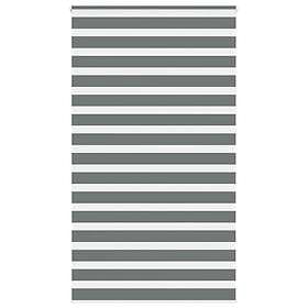 vidaXL Rullgardin zebra mörkgrå 120x230 cm tyg bredd 115,9cm polyester