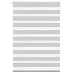 vidaXL Rullgardin zebra ljusgrå 100x150 cm tyg bredd 95,9 cm polyester