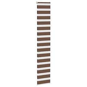 vidaXL Rullgardin zebra brun 40x200 cm tyg bredd 35,9 cm polyester