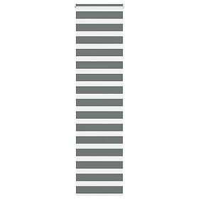 vidaXL Rullgardin zebra mörkgrå 70x200 cm tyg bredd 65,9 cm polyester