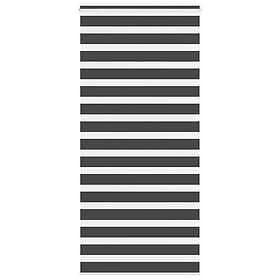 vidaXL Rullgardin zebra svart 100x200 cm tyg bredd 95,9 cm polyester