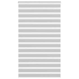 vidaXL Rullgardin zebra ljusgrå 125x200 cm tyg bredd 120,9cm polyester