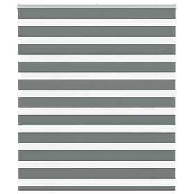 vidaXL Rullgardin zebra mörkgrå 120x150 cm tyg bredd 115,9cm polyester