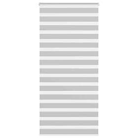 vidaXL Rullgardin zebra ljusgrå 110x230 cm tyg bredd 105,9cm polyester