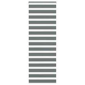 vidaXL Rullgardin zebra mörkgrå 85x230 cm tyg bredd 80,9 cm polyester