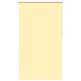 vidaXL Rullgardin mörkläggningsgul 120x210 cm tyg bredd 116,6 cm
