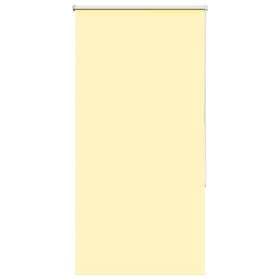 vidaXL Rullgardin mörkläggningsgul 70x150 cm tyg bredd 65,7 cm
