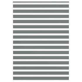 vidaXL Rullgardin zebra mörkgrå 165x230 cm tyg bredd 160,9cm polyester