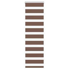 vidaXL Rullgardin zebra brun 50x150 cm tyg bredd 45,9 cm polyester