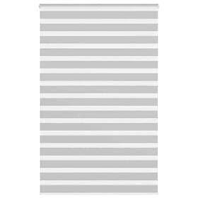 vidaXL Rullgardin zebra ljusgrå 140x230 cm tyg bredd 135,9cm polyester
