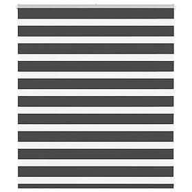 vidaXL Rullgardin zebra svart 120x100 cm tyg bredd 115,9cm polyester