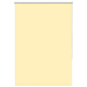 vidaXL Rullgardin mörkläggningsgul 115x130 cm tyg bredd 110,7 cm