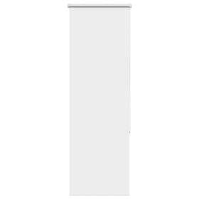 vidaXL Rullgardin mörkläggning vit 45x130 cm tyg bredd 40,7 cm