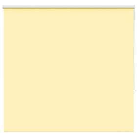 vidaXL Rullgardin mörkläggningsgul 155x130 cm tygbredd 151,6 cm