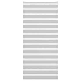 vidaXL Rullgardin zebra ljusgrå 105x200 cm tyg bredd 100,9cm polyester