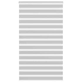 vidaXL Rullgardin zebra ljusgrå 130x200 cm tyg bredd 125,9cm polyester