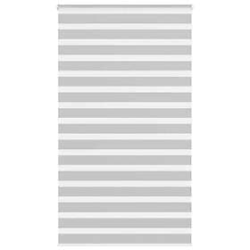 vidaXL Rullgardin zebra ljusgrå 120x200 cm tyg bredd 115,9cm polyester