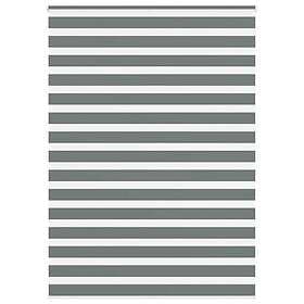 vidaXL Zebra Roller Blind Dark Grey 155x200 cm