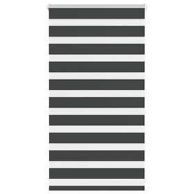 vidaXL Rullgardin zebra svart 75x100 cm tyg bredd 70,9 cm polyester