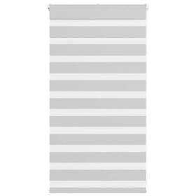 vidaXL Rullgardin zebra ljusgrå 80x100 cm tyg bredd 75,9 cm polyester