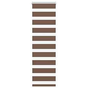 vidaXL Rullgardin zebra brun 40x150 cm tyg bredd 35,9 cm polyester
