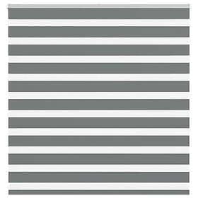 vidaXL Rullgardin zebra mörkgrå 145x150 cm tyg bredd 140,9cm polyester