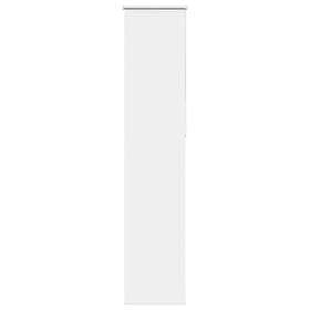 vidaXL Rullgardin mörkläggning vit 45x210 cm tyg bredd 40,7 cm