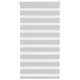 vidaXL Rullgardin zebra ljusgrå 90x150 cm tyg bredd 85,9 cm polyester