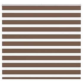 vidaXL Rullgardin zebra brun 160x150 cm tyg bredd 155,9 cm polyester