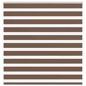 vidaXL Rullgardin zebra brun 150x100 cm tyg bredd 145,9 cm polyester