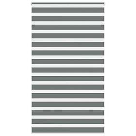 vidaXL Rullgardin zebra mörkgrå 125x200 cm tyg bredd 120,9cm polyester