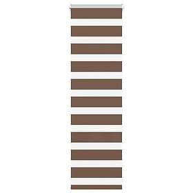 vidaXL Rullgardin zebra brun 50x100 cm tyg bredd 45,9 cm polyester