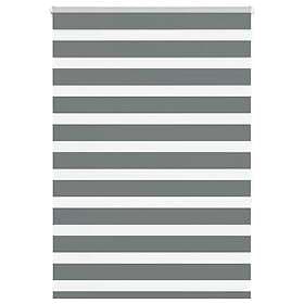 vidaXL Rullgardin zebra mörkgrå 100x150 cm tyg bredd 95,9 cm polyester