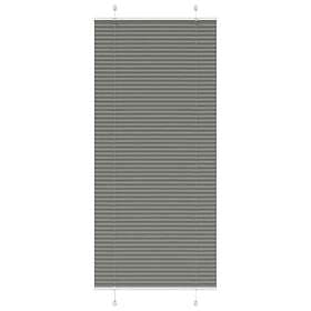 vidaXL Plisserad persienn antracit 100x200 cm tyg bredd polyester