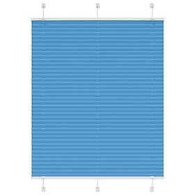 vidaXL Plisserad persienn blå 105x150 cm tyg bredd 104,4cm polyester
